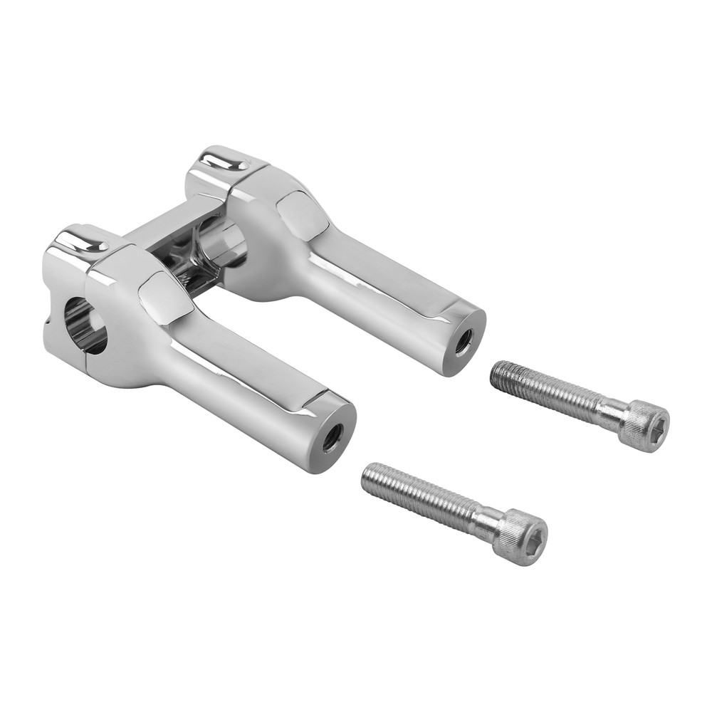 Chrome 4 " Handlebar Risers Fit For Harley-Davidson 1" Bar Dyna Heritage Softail
