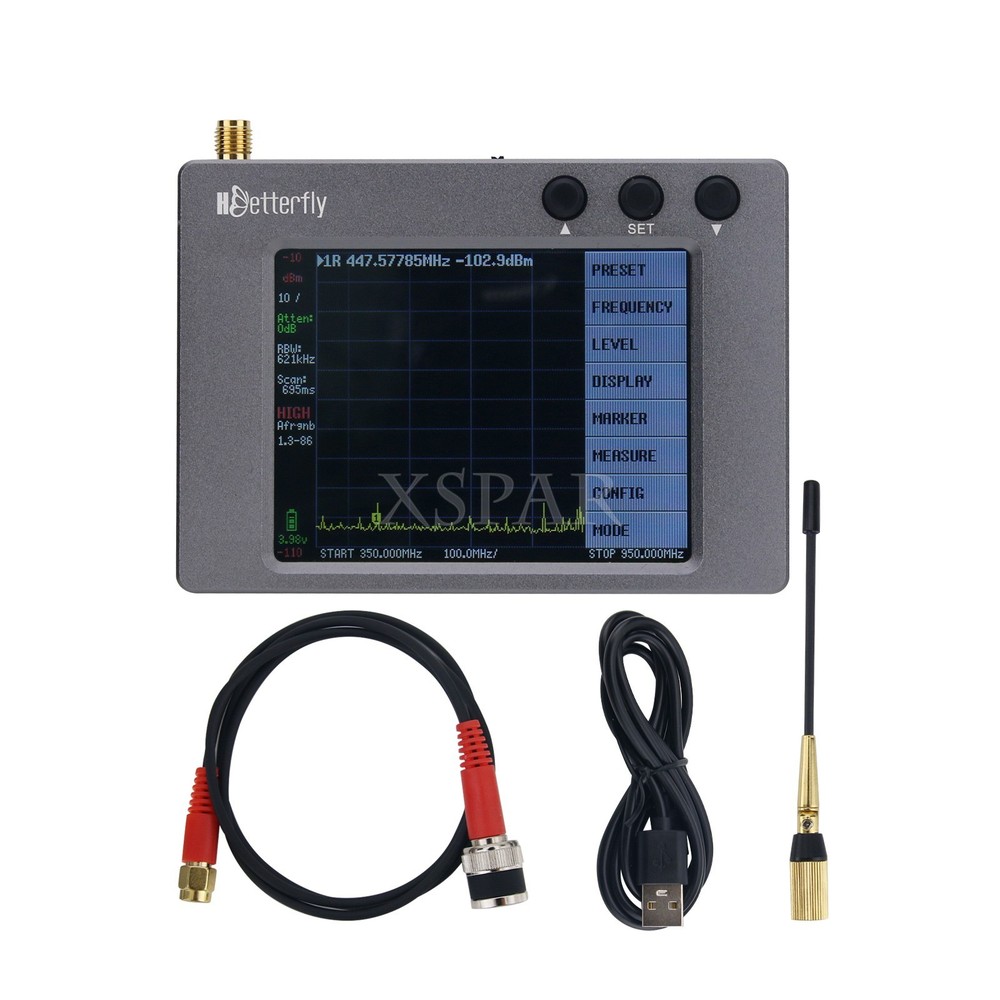 KN800 Plus Wireless Microphone Signal Analyzer Frequency Meter with Touch Screen