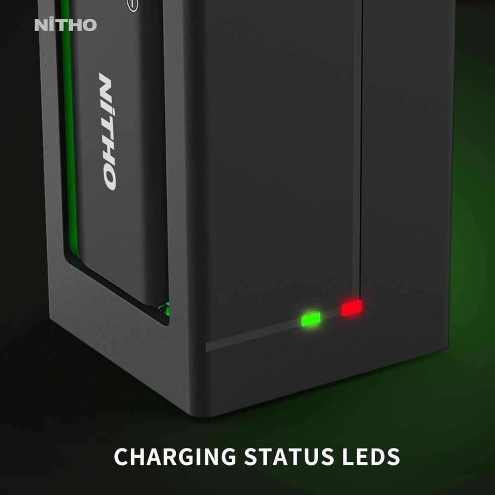 Ultimate Xbox Gaming Charger: 2-Pack Battery with Type-C Cable & Indicator Light
