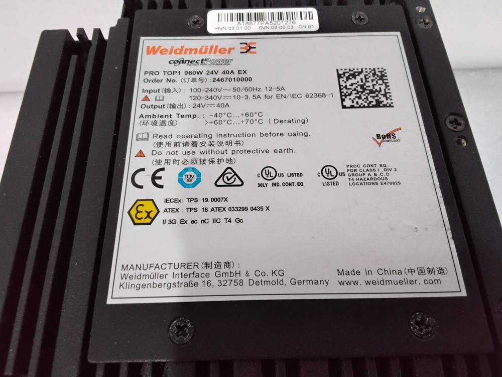 Weidmuller 2467010000 Power Switch