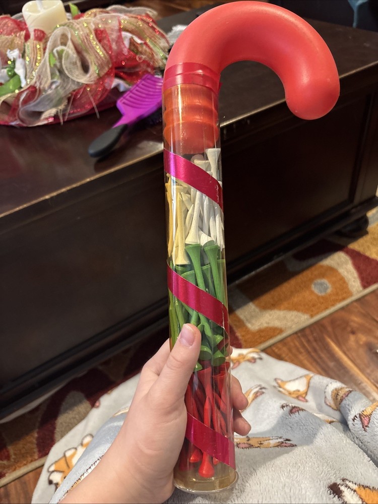 Candy Cane Golf Tees