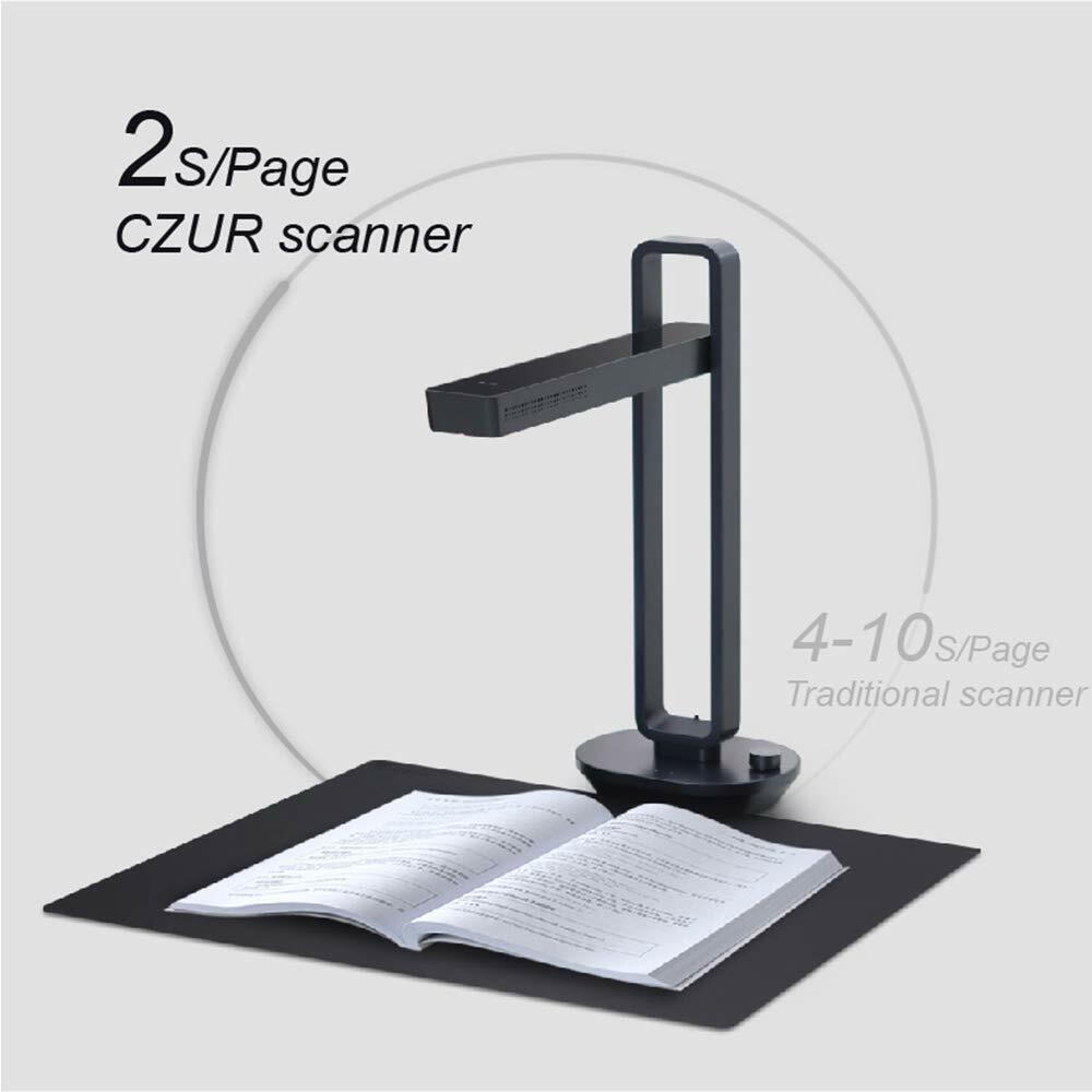 CZUR Aura Pro Portable Foldable Smart OCR Book Document Scanner Lamp for Win Mac