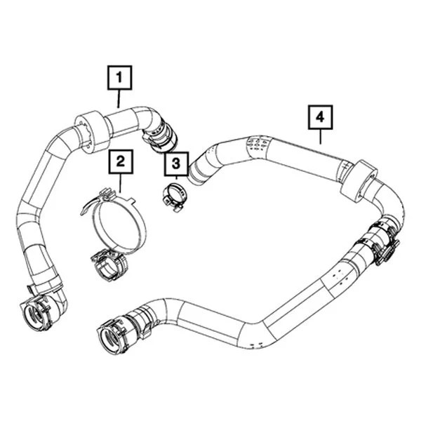 Jeep HVAC Heater Hose