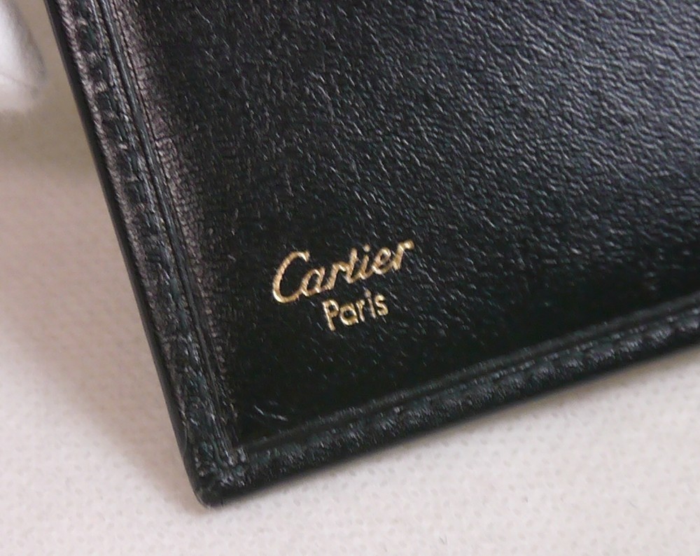 Authentic Cartier Passport case notebook cover Leather #1336