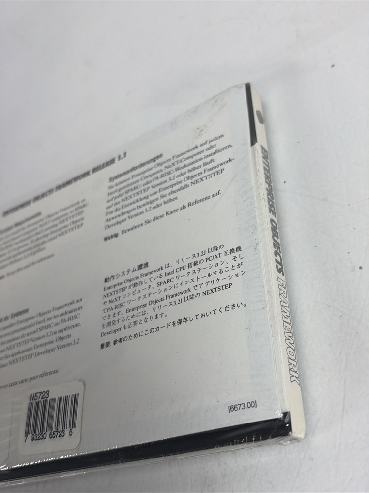 NeXTSTEP Enterprise Objects Framework 1.1 Software for NeXT Computer - NOS