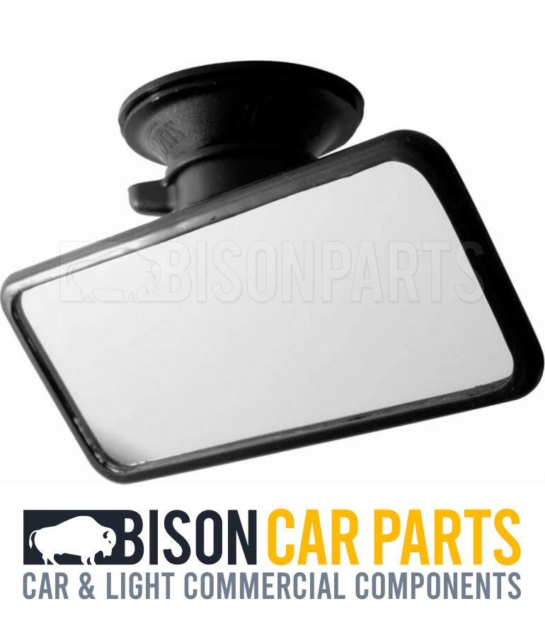 Universal Rear View Mirror Interior Car Suction Adhesive Windscreen 12 x 5CM