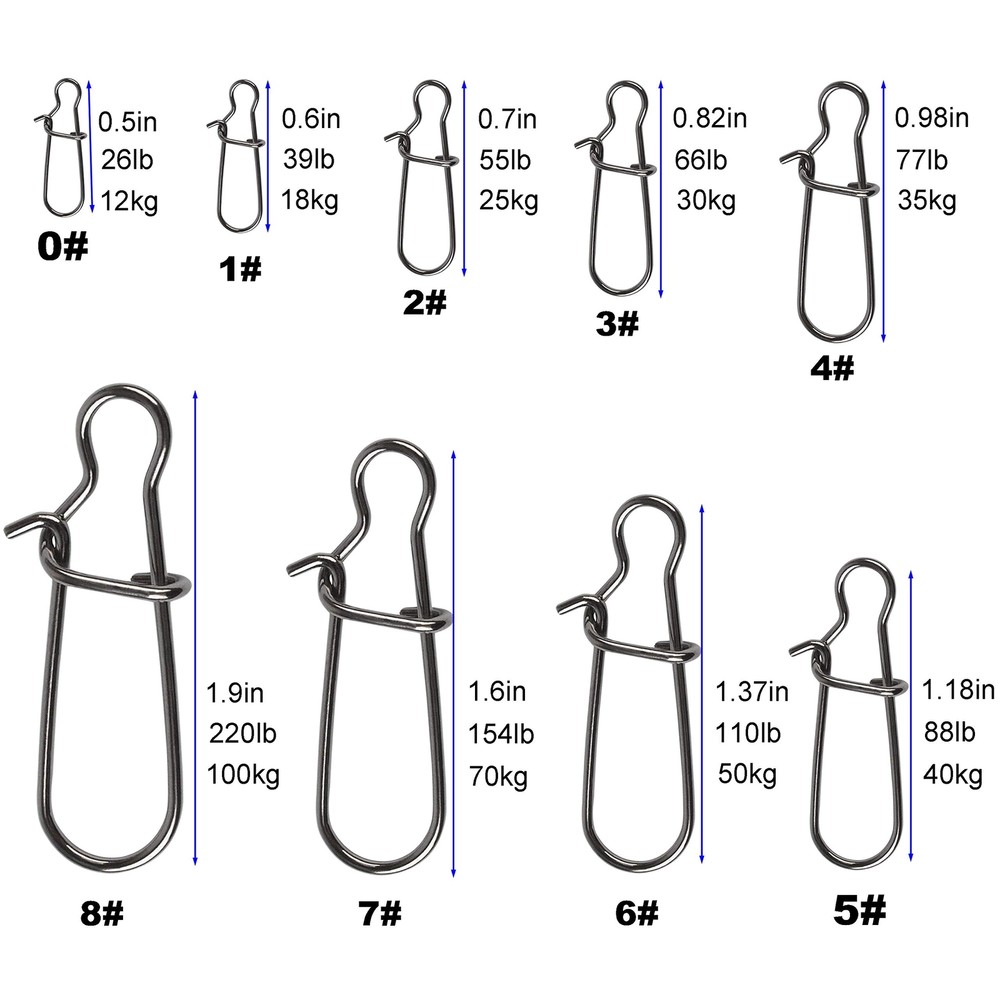100 Pack Duo Lock SnapsSize 5# Test 88LB