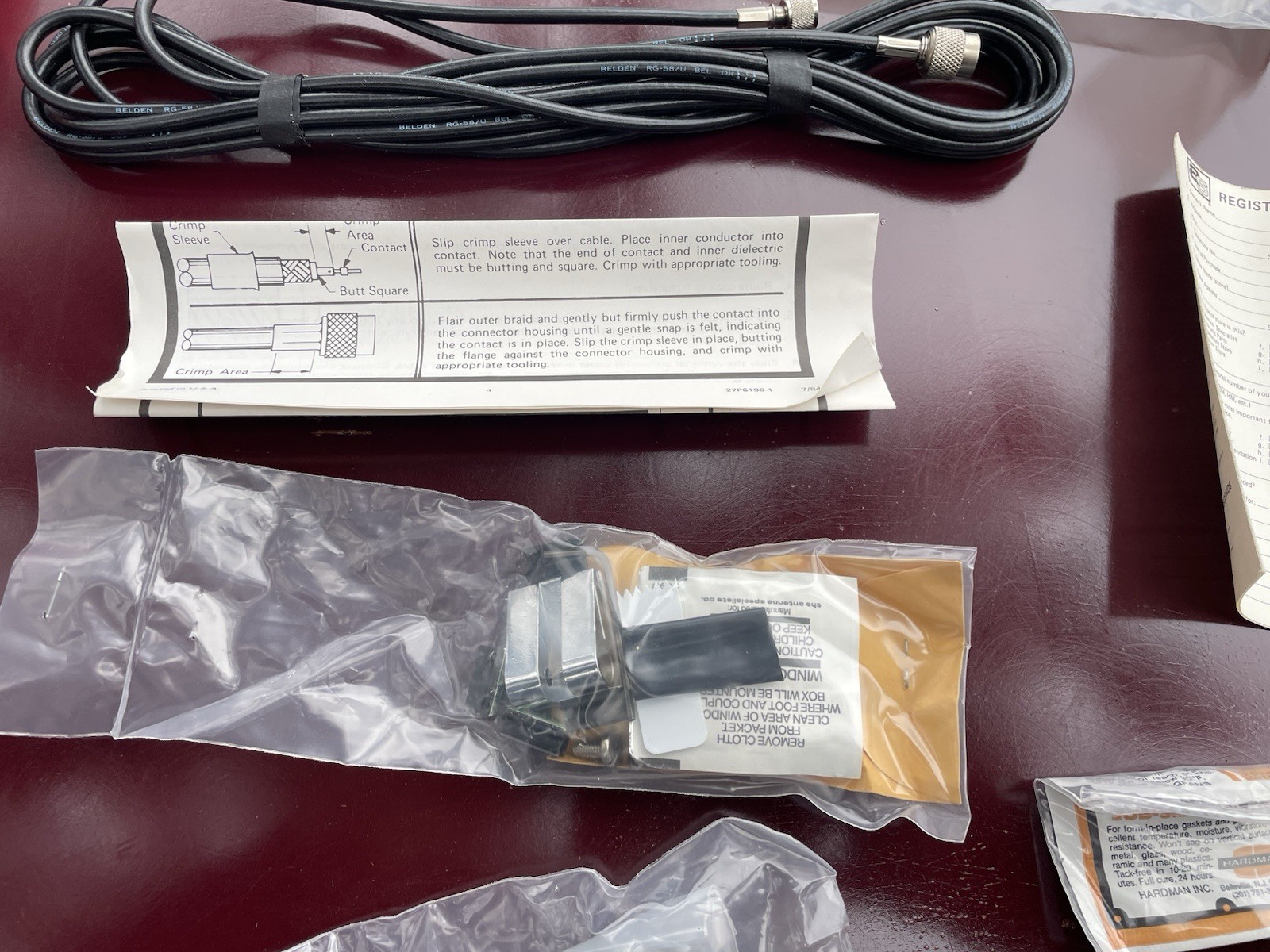 Vintage CB/AM/FM Mobile Window Mount Heavy Duty New Old Stock NOS