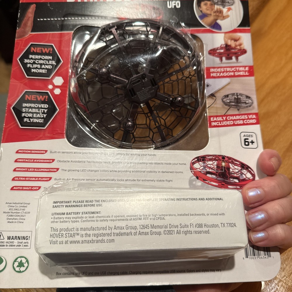 SEALED The Original Hover drone Star 360° Motion Controlled UFO - black