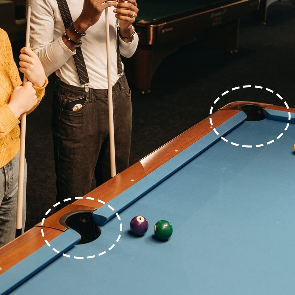6 Pcs Billiard Table Liners, Long-Lasting Plastic Pool Table Pocket Liners, B...