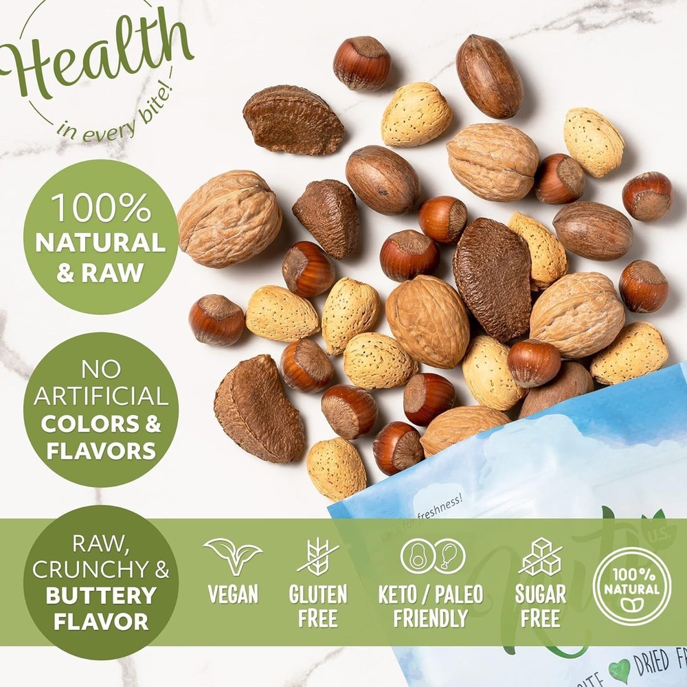 Nutty Fresh In Shell Mixed Nuts - 1 LB Resealable – Perfect for Snacking