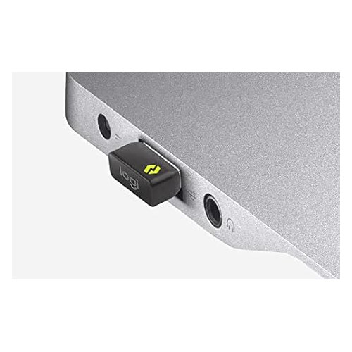 Logitech Bolt USB A Receiver Wireless Adapter for Keyboard Mouse Laptop Graphite