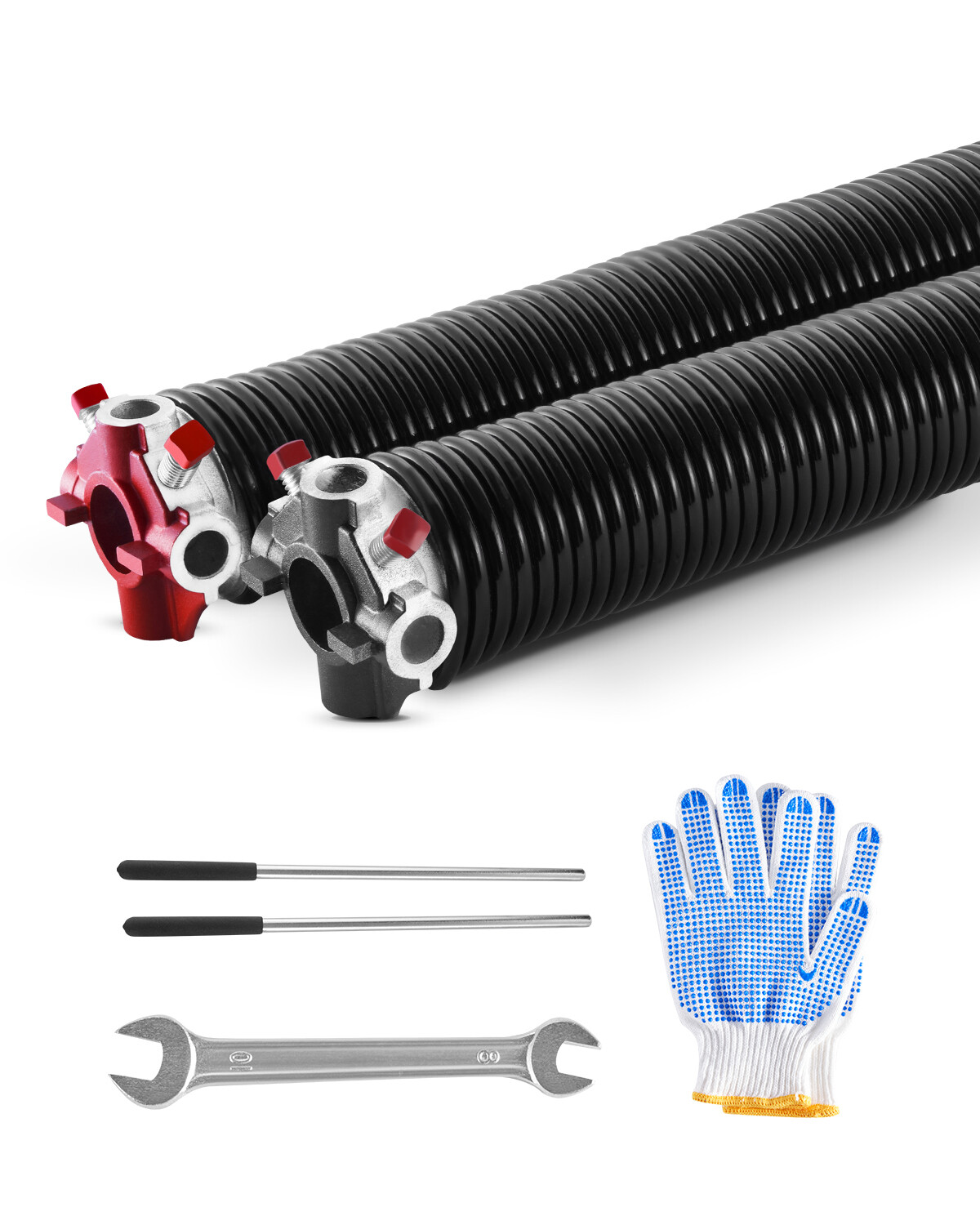 Garage Door Torsion Springs Pair of 0.234 x 2 x 31 inch with Winding Bars
