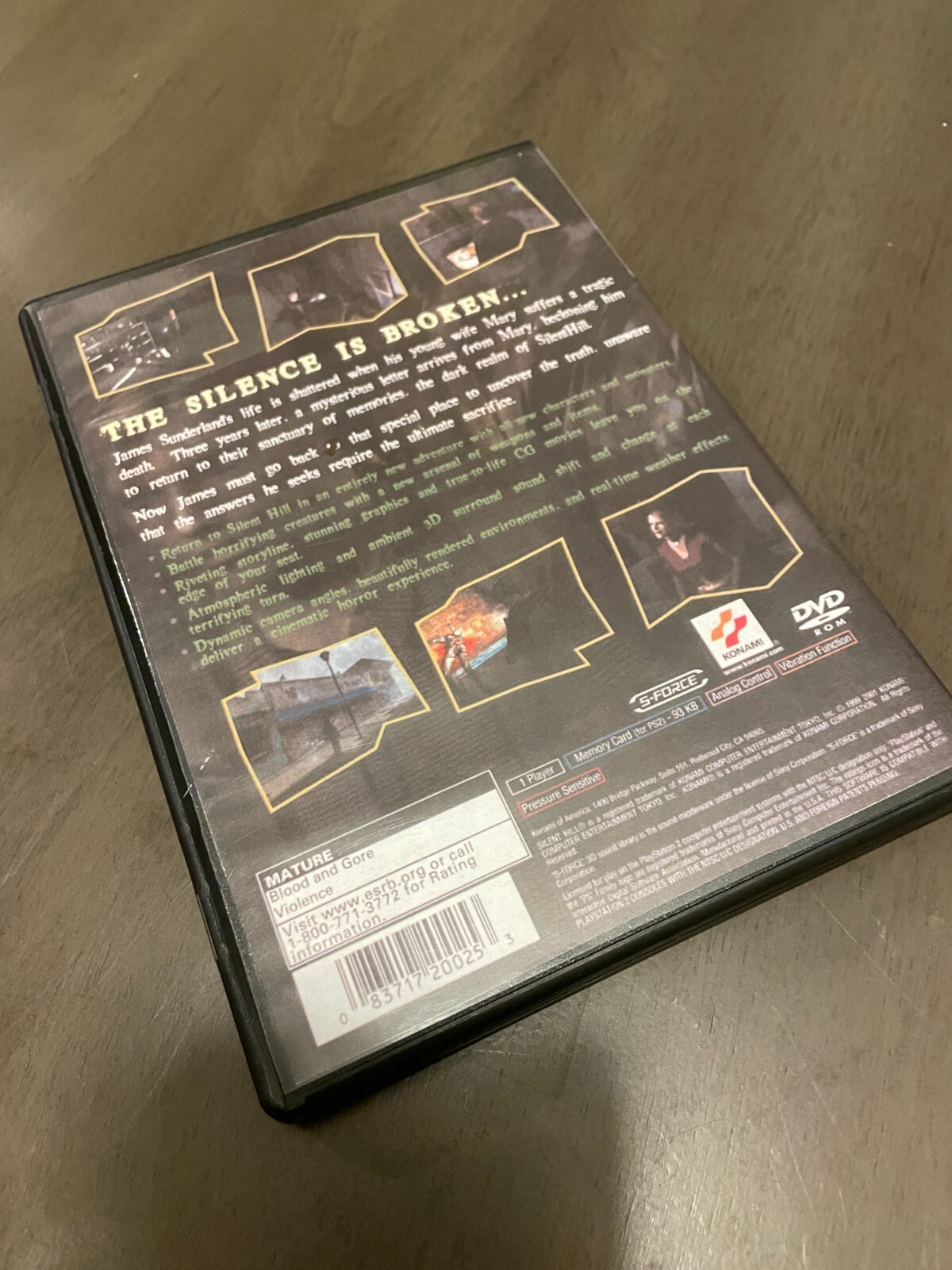 Silent Hill 2 USA Playstation 2 PS2 Edition Replacement Case Only Cover