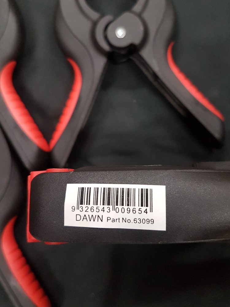 4 x Dawn Plastic 75mm 3" Spring Clamps 63099