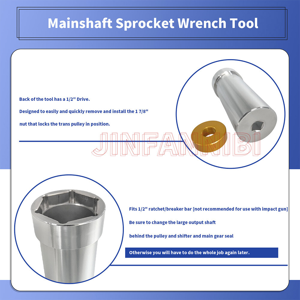1 7/8" Mainshaft Sprocket Pulley Lock Nut Wrench Tool For Harley Big Twins 36-06