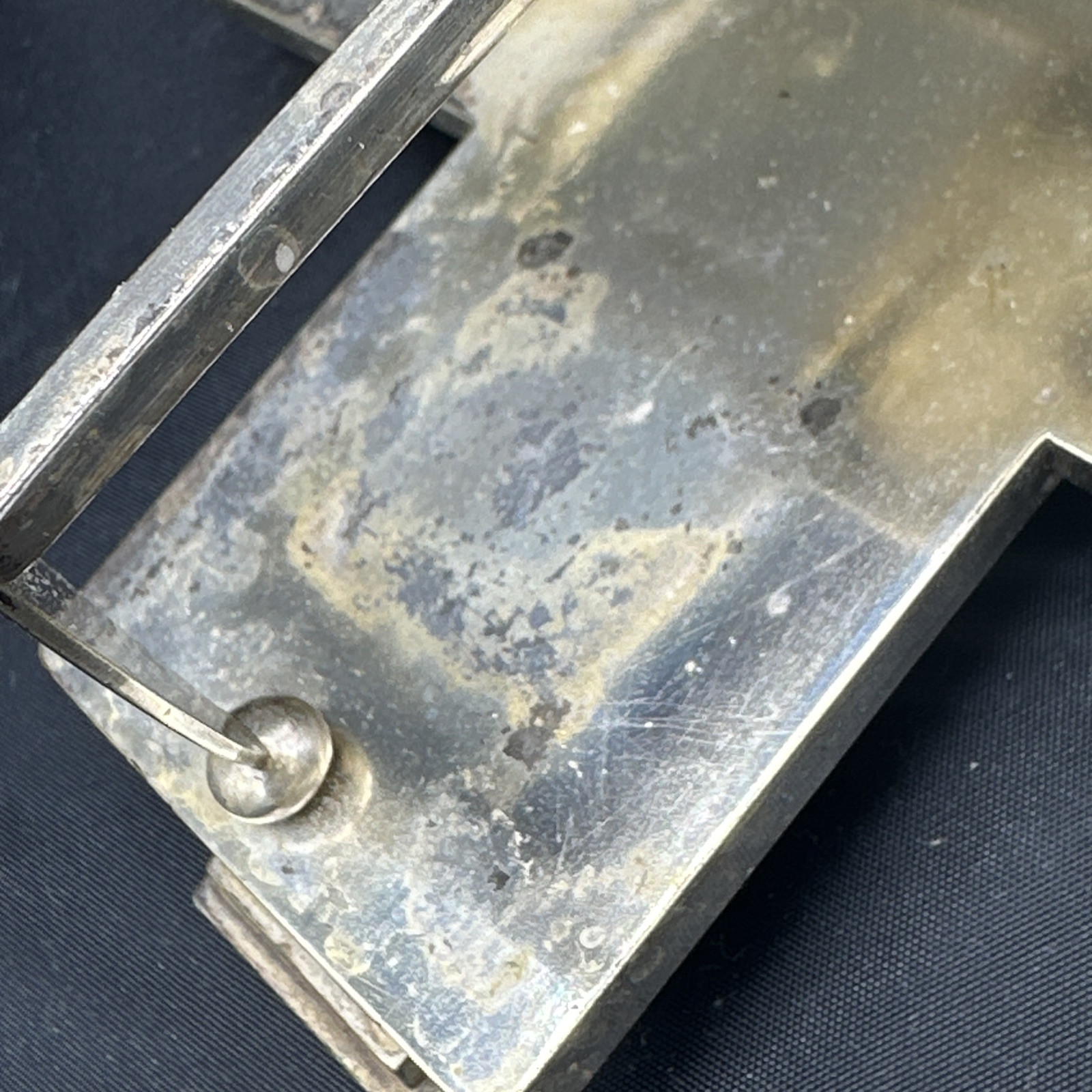 Footed 19th century silverplated cruet (maybe) Charles Ellis & Co w/ 3 Bottles