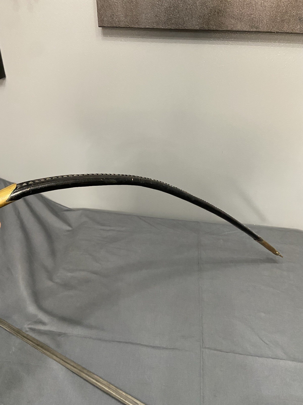 Original Early CIVIL WAR Ames M1840 NCO Sword 1862 w/Repro Leather Scabbard