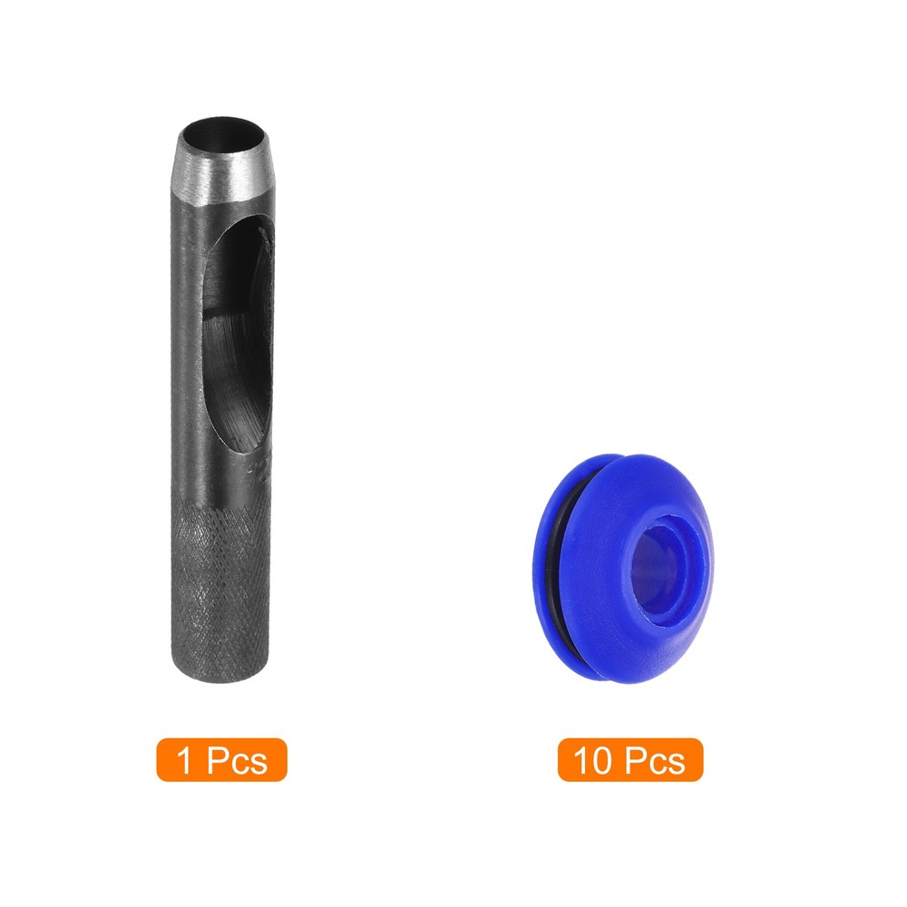 11pcs 12mm Plastic Truck Eyelets Blue