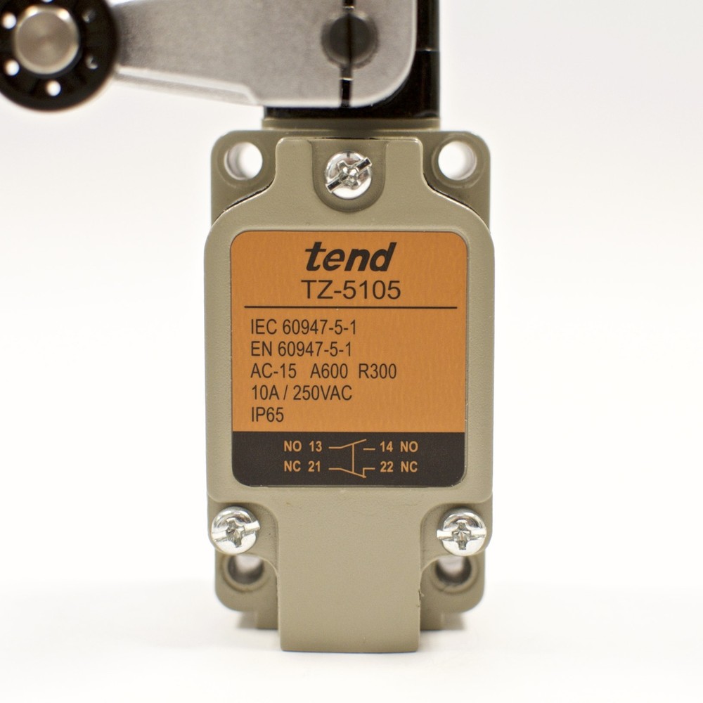 TEND TZ-5105 Vertical Limit Switch, Roller Lever, 10A 250VAC