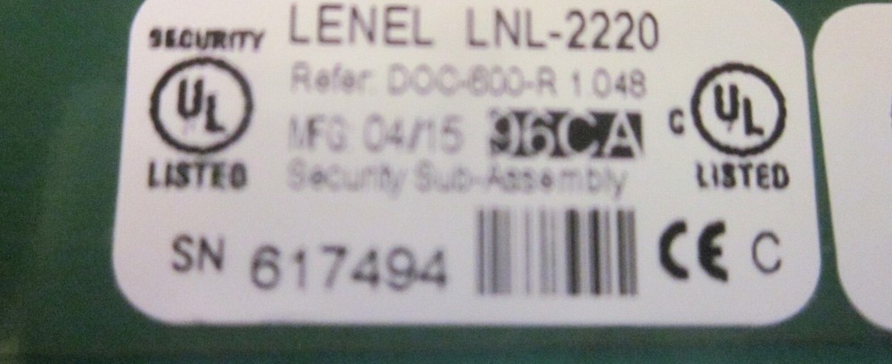 LENEL LNL-2220 Intelligent Dual Reader Control