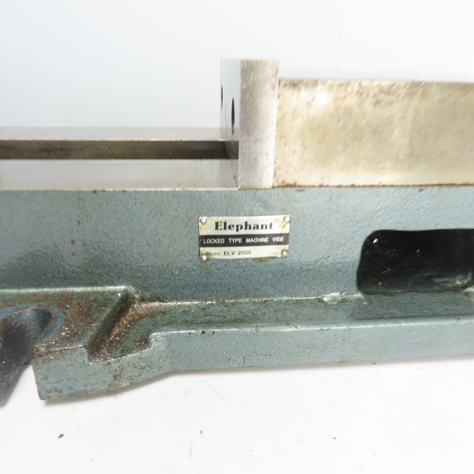 Elephant ELV-200E 8" Locked Type Machine Vise 8-1/2" Open