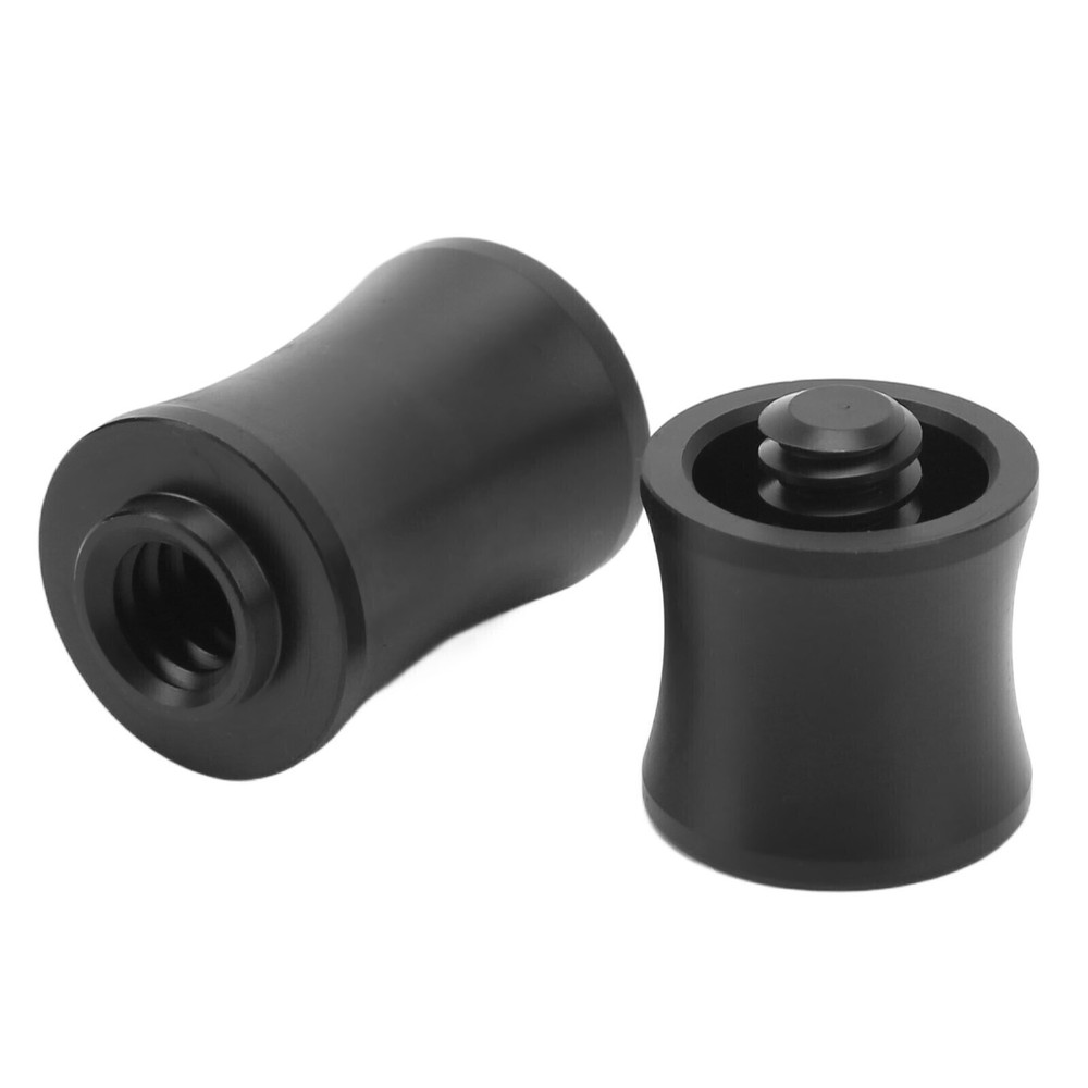 2Pcs Plastic Billiard Joint Protectors Black Pool Stick Joint Protectors