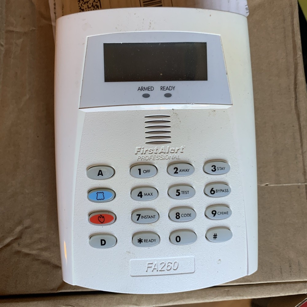 First Alert FA260RF Large LCD RF Keypad Fully Tested Works