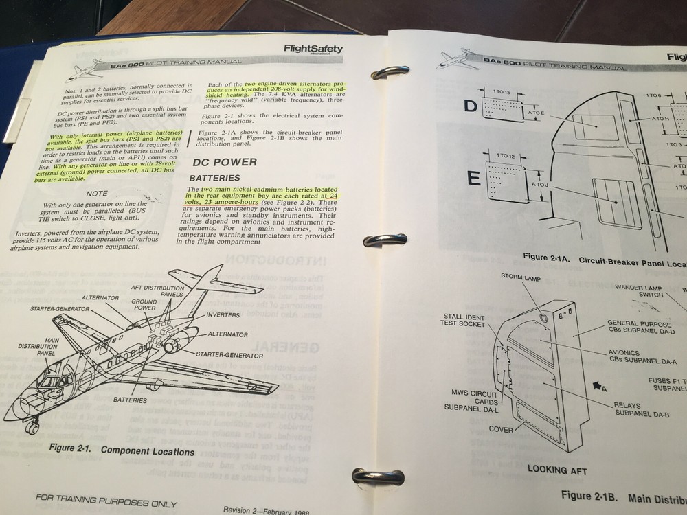 British Aerospace BAe-800 Pilot Training Manual