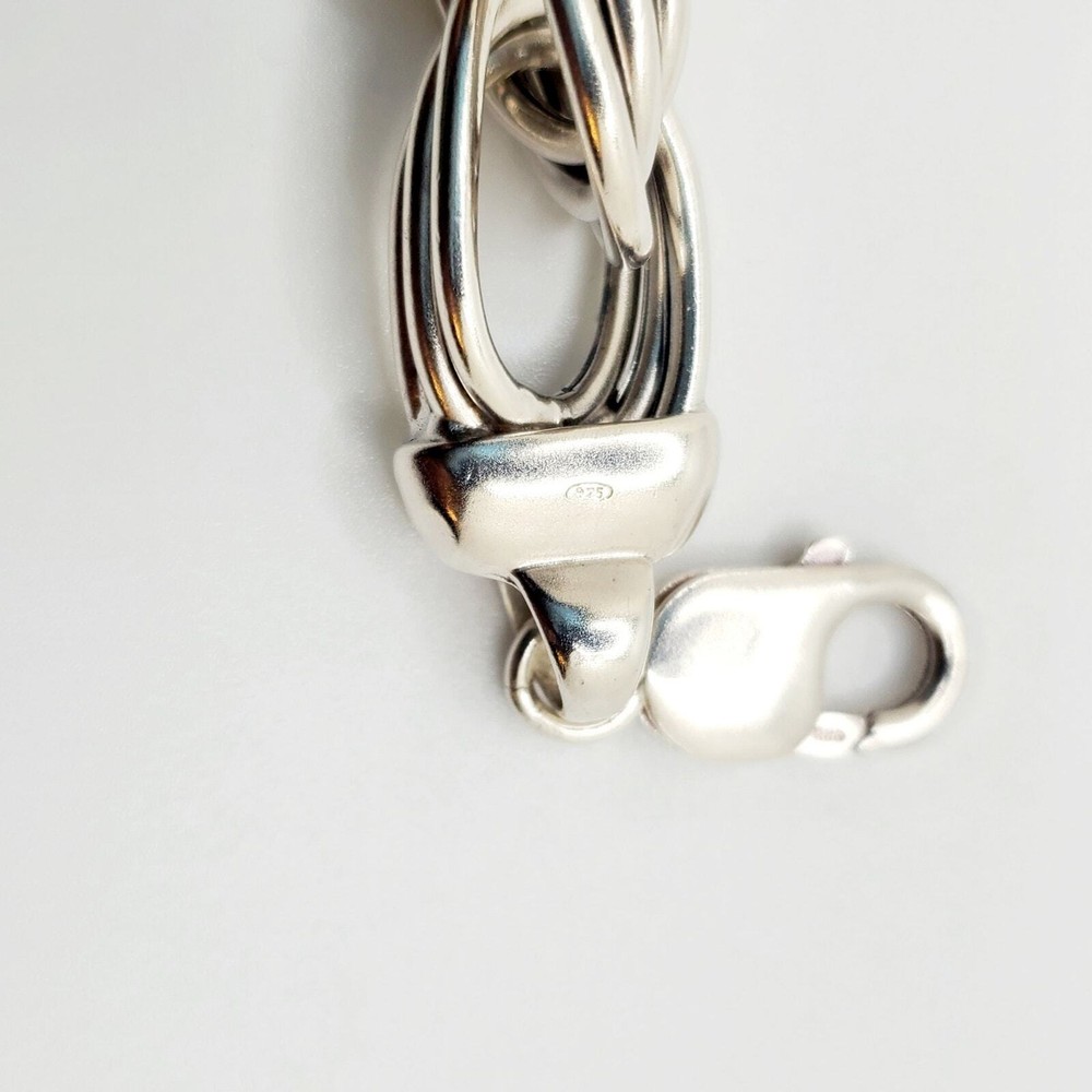 Silver link bracelet