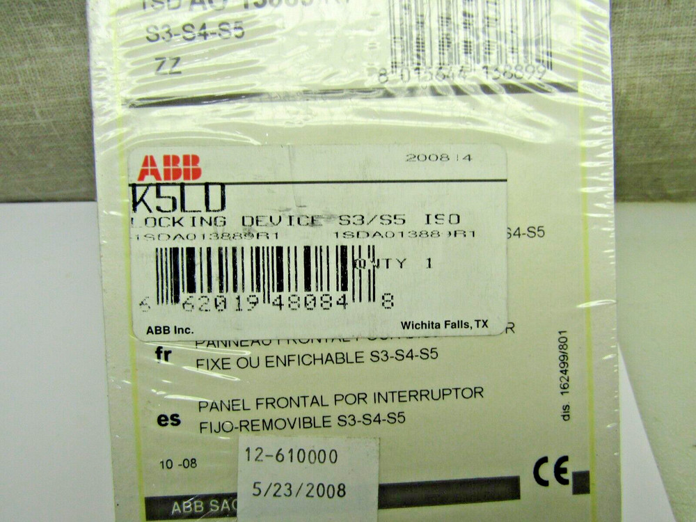 ABB 1SDAO 13889 R1 Locking Device