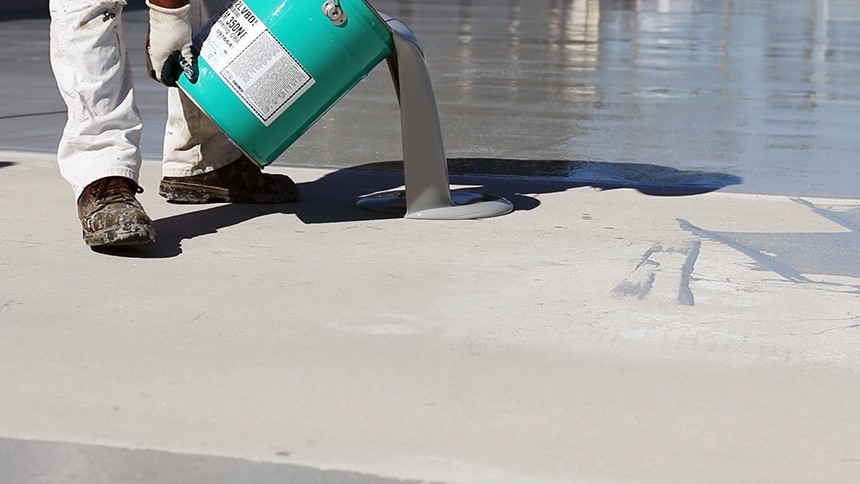 Vulkem 350NF Roller Grade Polyurethane Waterproofing Base Coat, 5 Gallon