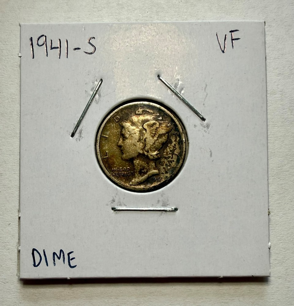 1941-S Mercury Dime SILVER - Very Fine (VF)