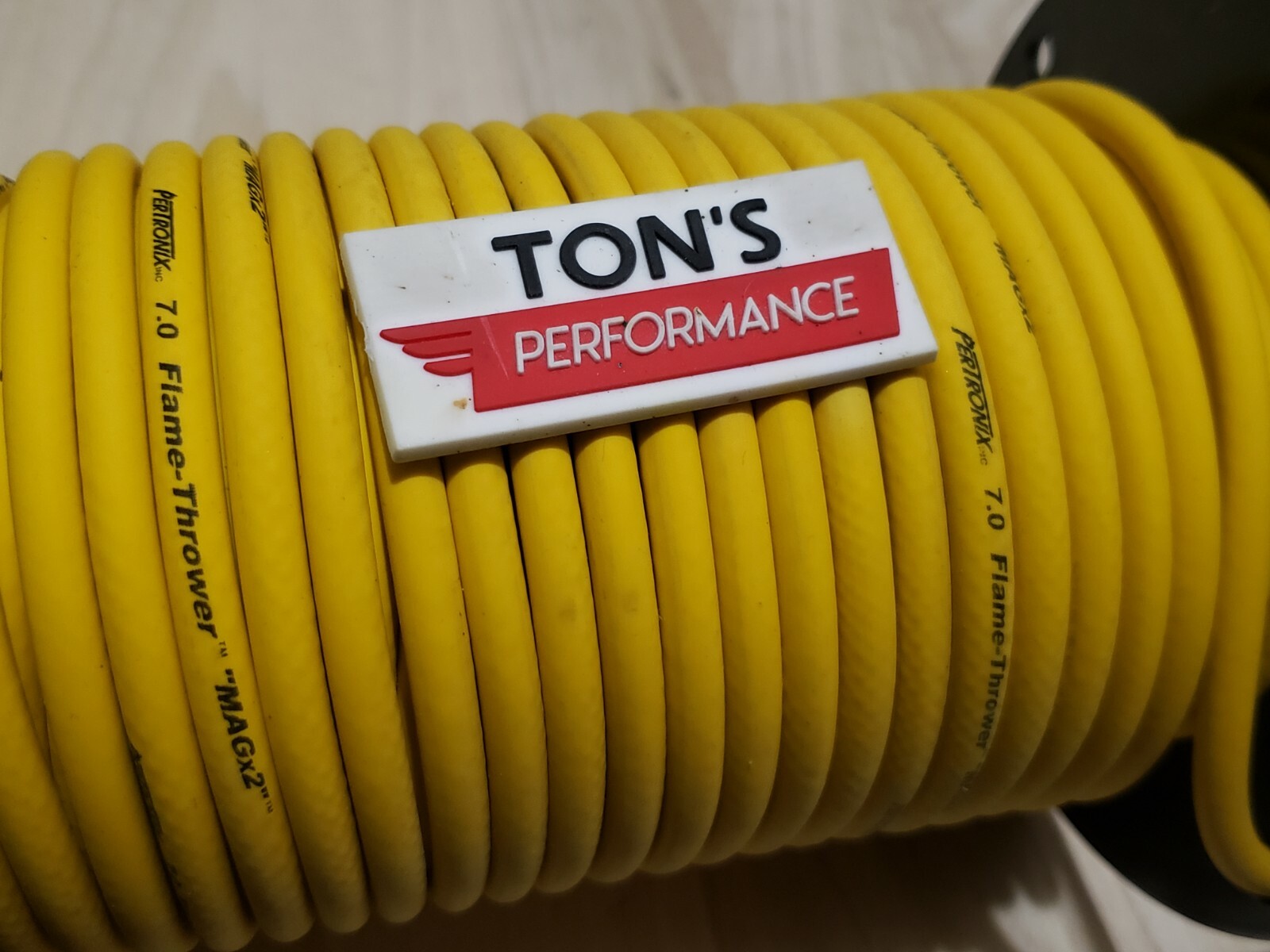 7mm SUPPRESSION CORE SPARK PLUG WIRE ignition sold by foot EPDM YELLOW stock