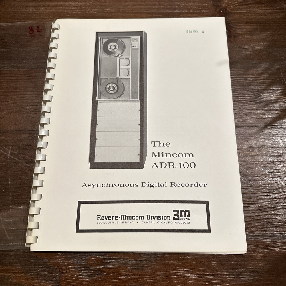 Revere-Mincom ADR-100 Asynchronous Digital Recorder