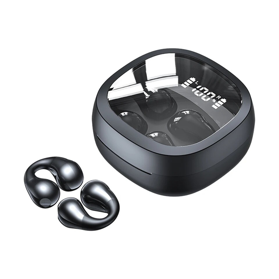 Wireless Bluetooth 5.3 Earbuds Ear Clip Bone Conduction Stereo Headphone Headset