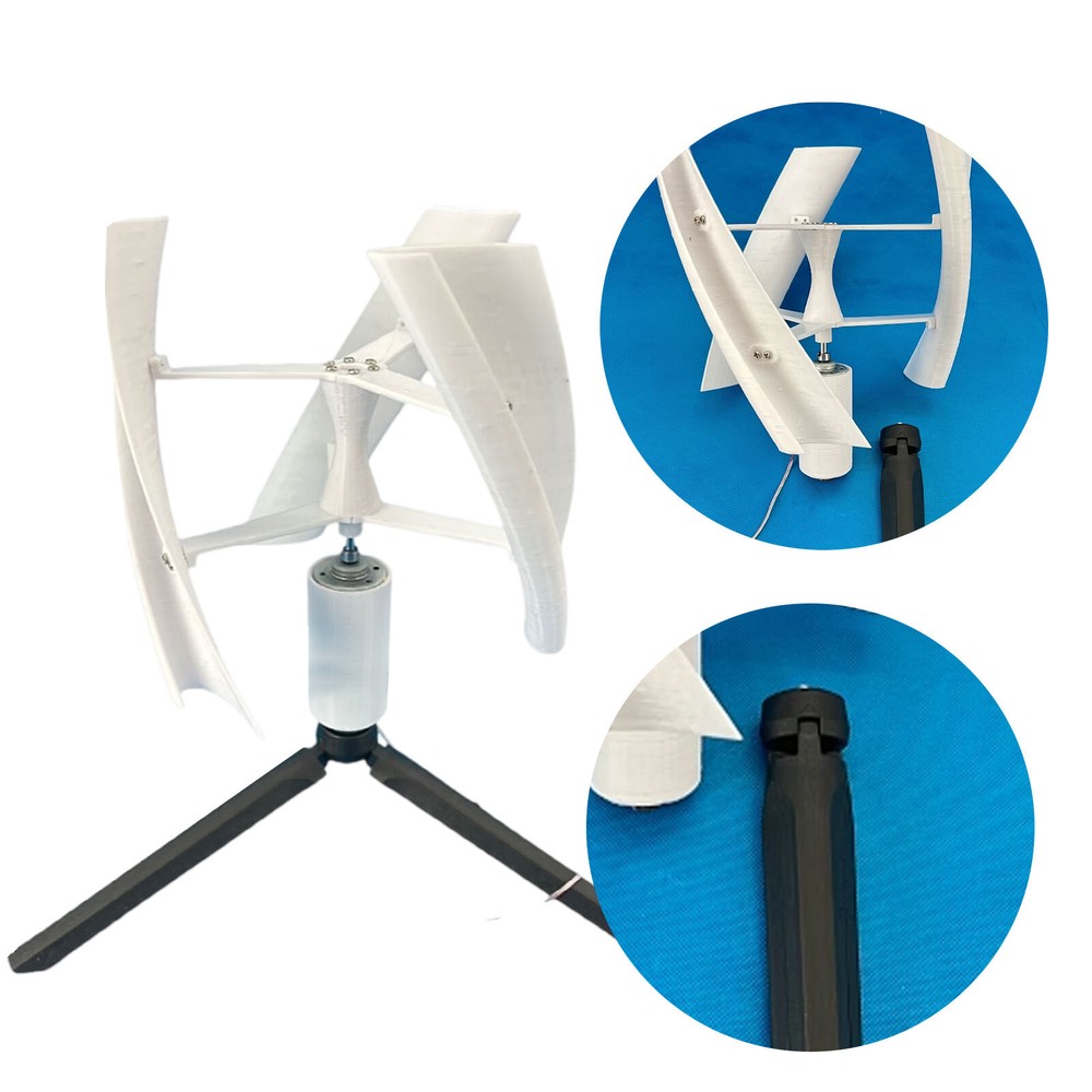 25W 15V Brushless Vertical Axis Wind Turbine Generator Kits Micro Windgenerator