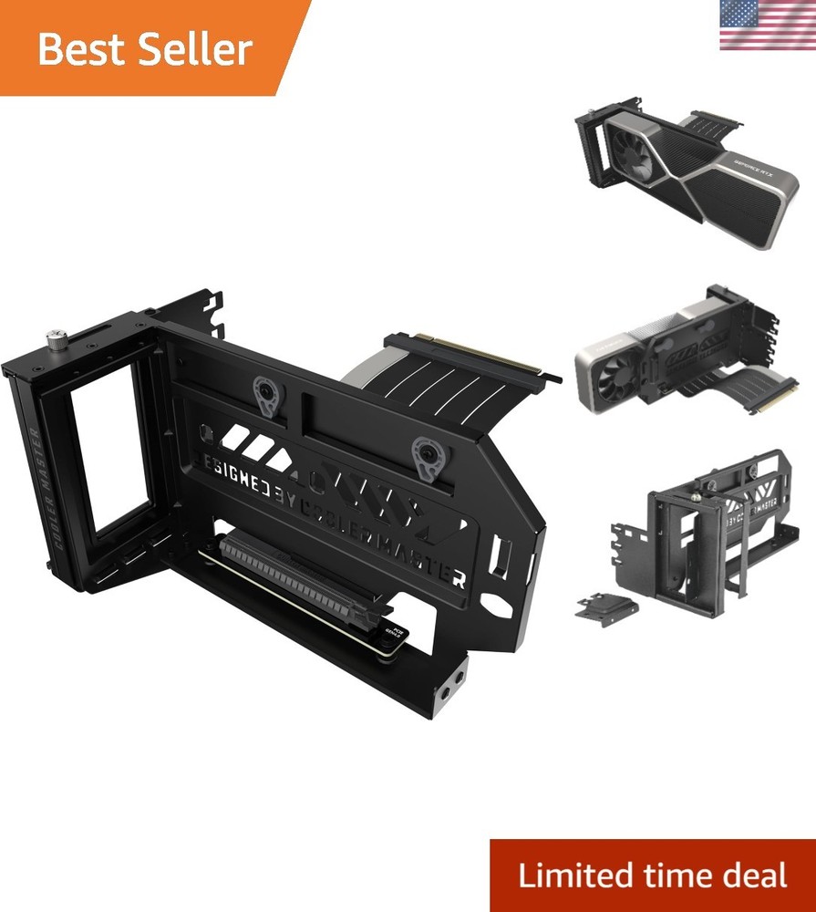 Vertical GPU Holder Kit V3, for E-ATX/ATX/mATX PC Case & PCI-E 4.0 Devices, Adju