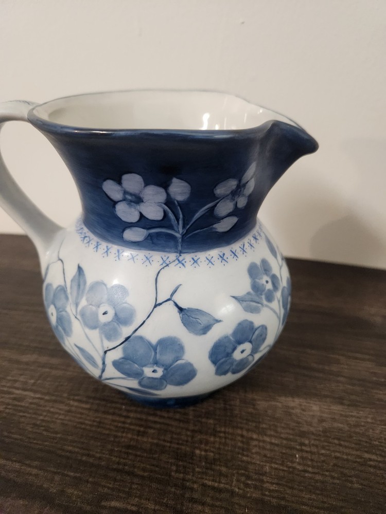 Blue Pitcher signed Unknown Origin