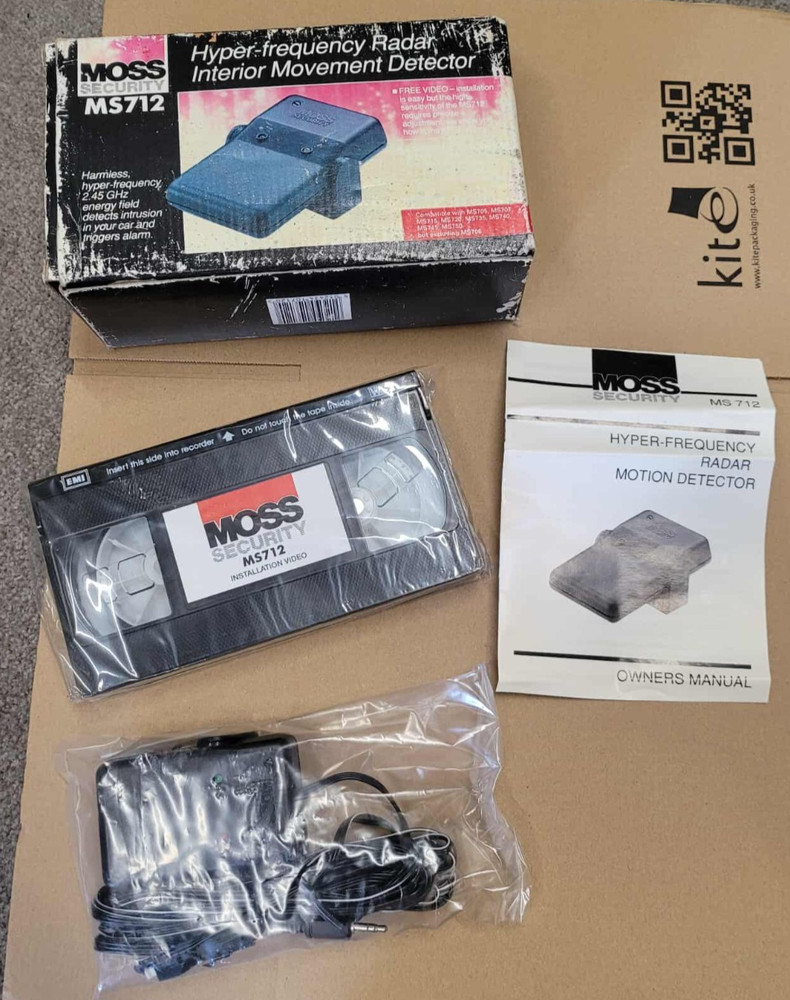 Moss Security Ms712 Hyper Frequency Radar Interior Movement Detector Nos