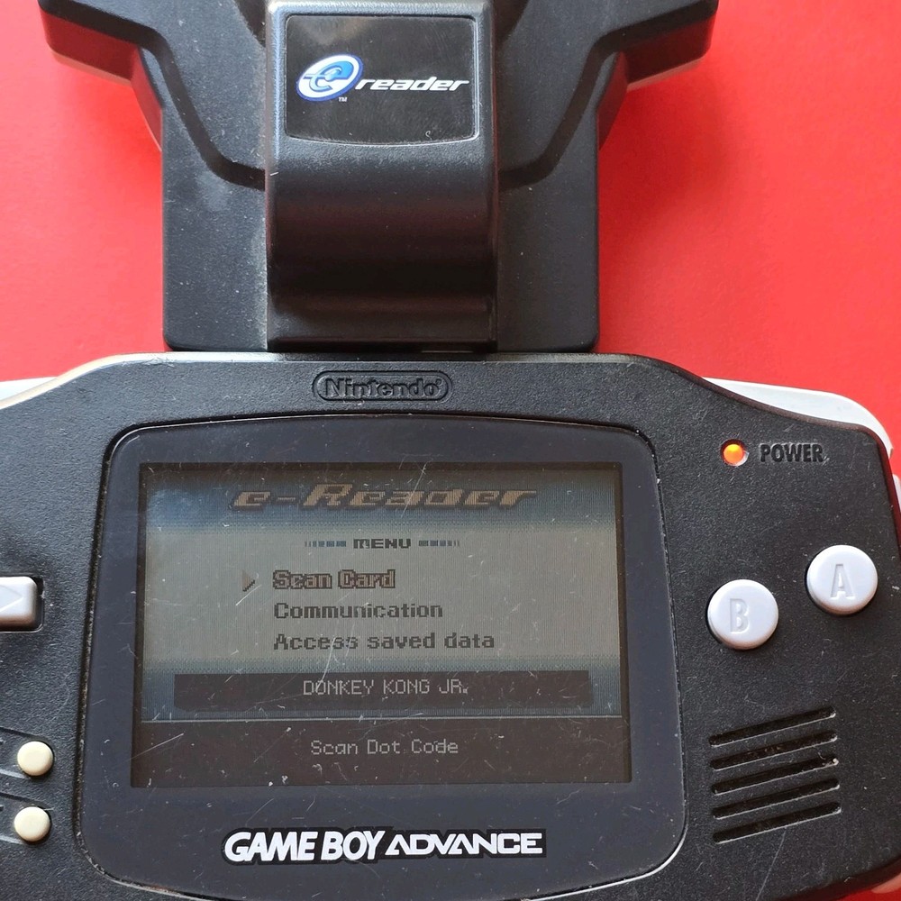 Card E-Reader Nintendo Game Boy Advance Authentic GBA Accessory AGB-014 U.S. Ver