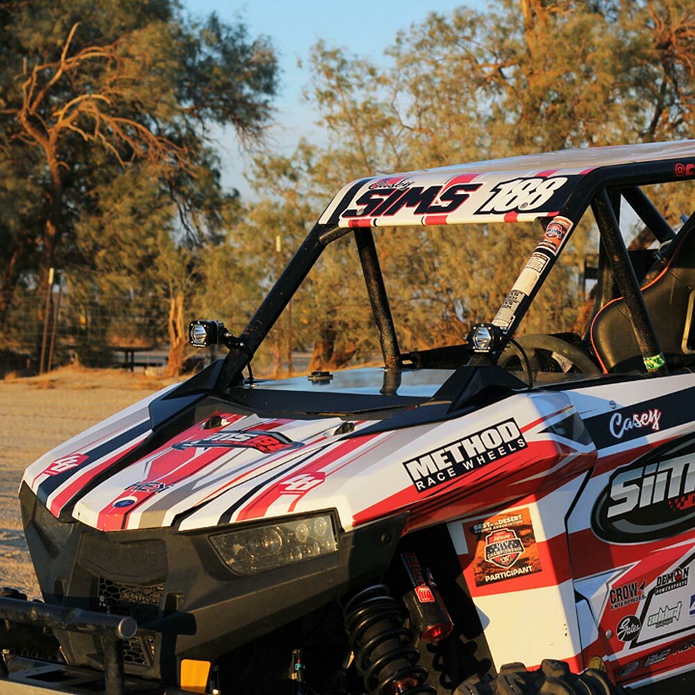 Baja Designs® S1 LED Fog Pod Lights Pair Amber Wide Cornering, Harness, Brackets