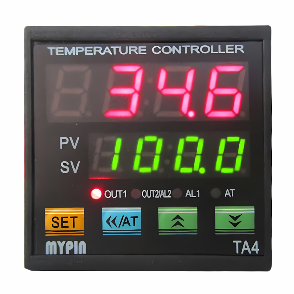 Digital PID Temperature Controller 90-260VAC/DC Dual Relay Output LED Thermostat