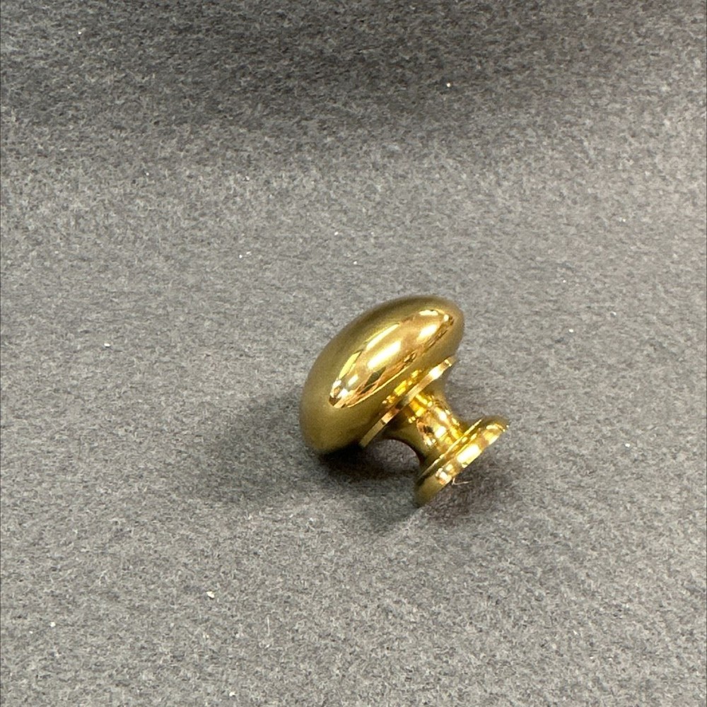 1-1/4" Knob Polished Lacquer Solid Brass