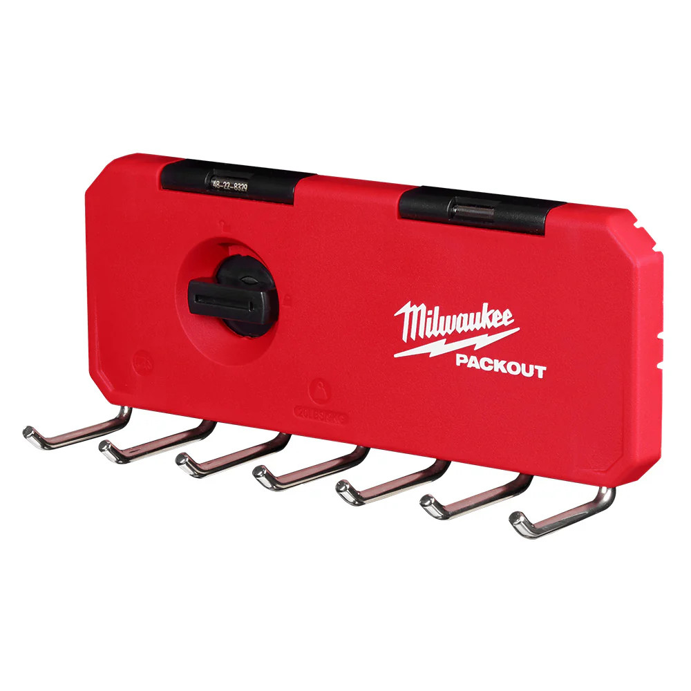 Milwaukee 48-22-8329 PACKOUT 7 Hook Wall Mounted Rack