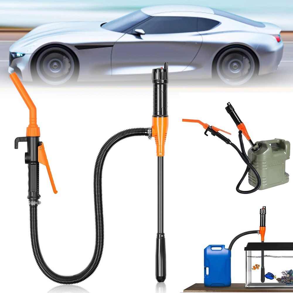 2.4 GPM Powered Battery Quick Liquid Fuel Transfer Pump with Flow Control Nozzle