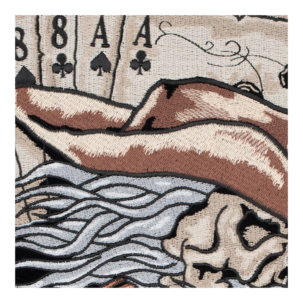 Dead Man's Hand Cowboy & Guns Patch, Large Back Patches