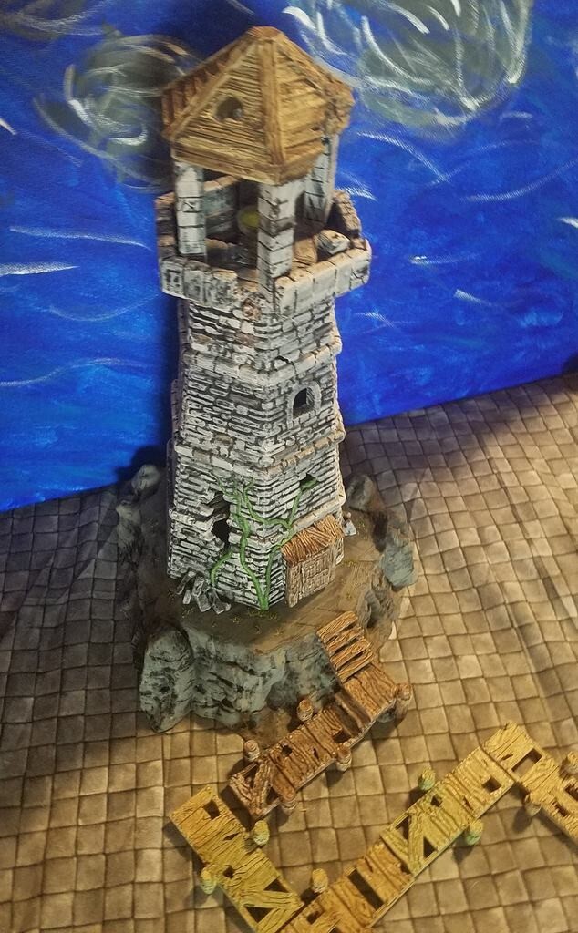 Abandoned Lighthouse for 28mm Tabletop Medieval Fantasy Wargaming