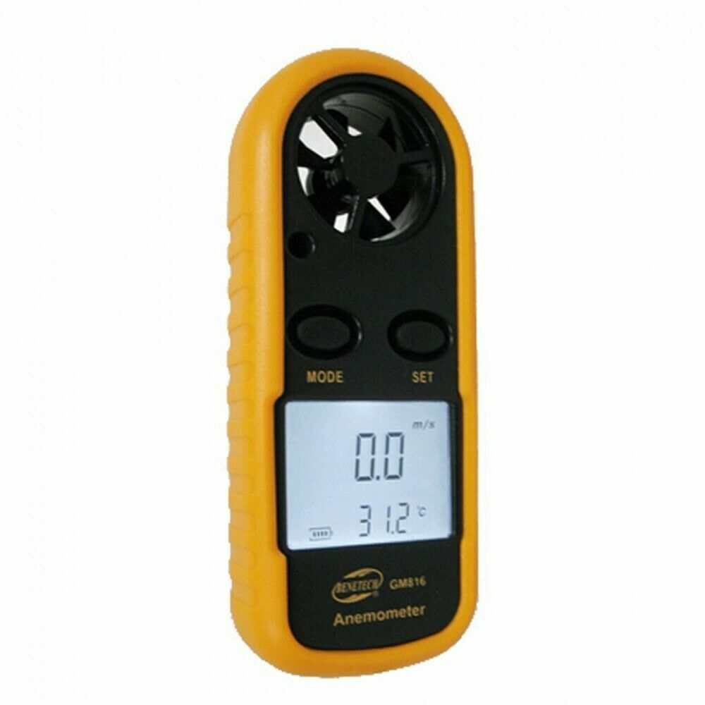 BENETECH LCD Digital Wind Speed Scale Gauge Anemometer Air Flow Meter