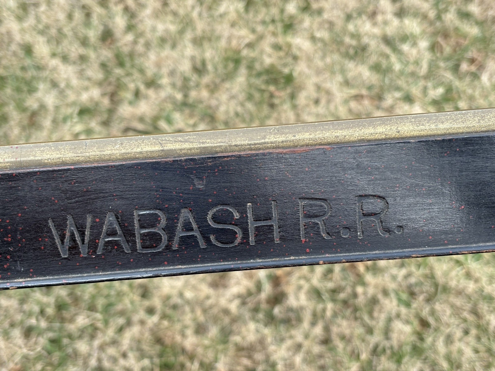 WABASH RR Railroad Antique late 1800s Picture Frame with original Gold Fillet